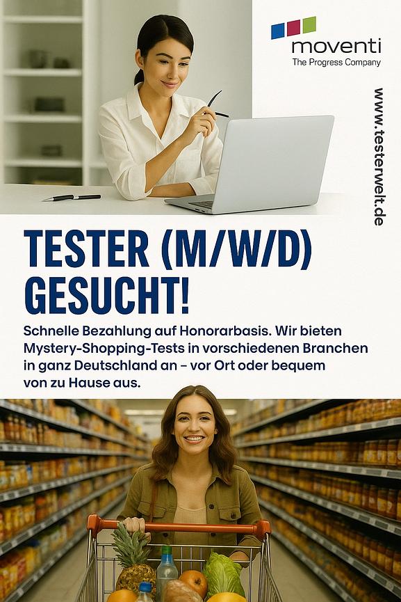 Bild 1 Tester (m/w/d) werden, bundesweit / Schnelle Auszahlung der Honorare