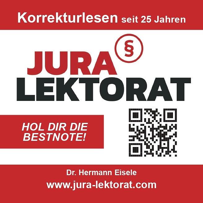 Bild 1 Summa cum laude! Dr. Eiseles Lektorat von juristischen Doktorarbeiten.
