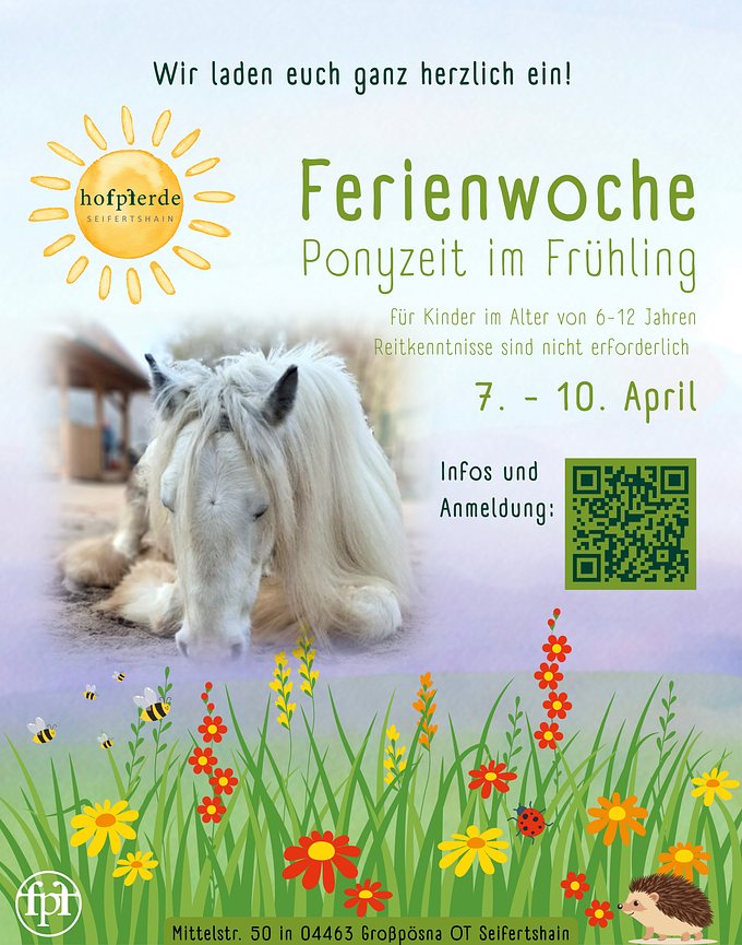 Bild 1 Ferienwoche: Ponyzeit im Frühling – Aufblühen & Wachsen