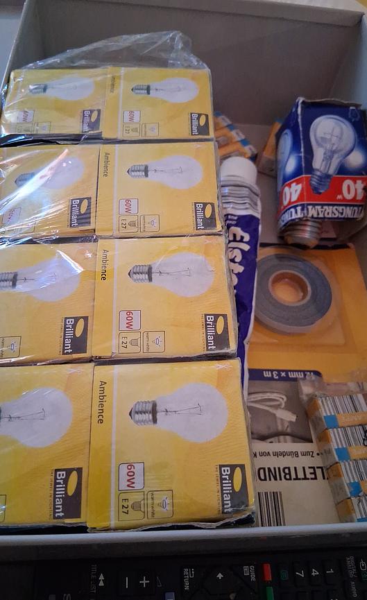 Bild 1 Werzeugkiste Hornbach + Leuchtmittel