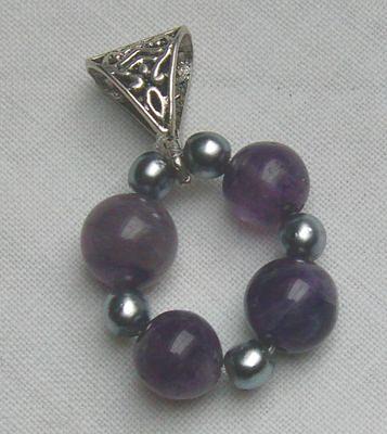 Bild 4 Edelsteinanhänger, Amethyst, Magnetperlen