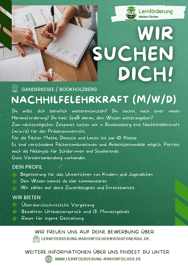 Bild 1 Nachhilfelehrkraft gesucht!