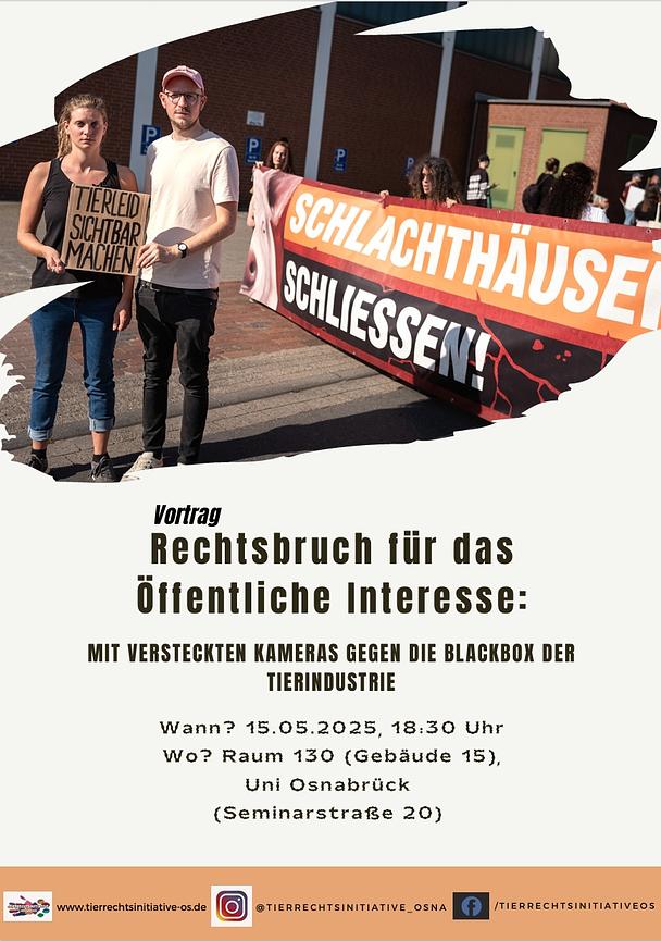 Bild 1 Vortrag: Rechtsbruch für das Öffentliche Interesse - Blackbox Tierindustrie