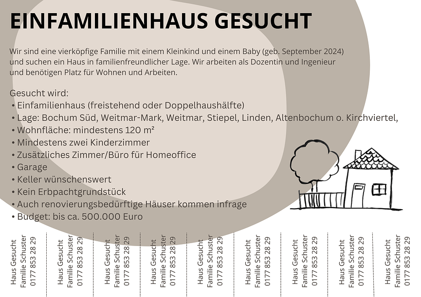 Bild 1 Gesucht: Einfamilienenhaus für Familie