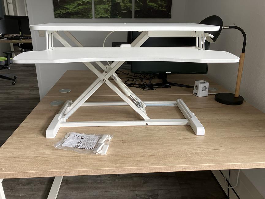 Bild 2 vivo Höhenverstellbarer Schreibtischaufsatz, Monitorständer