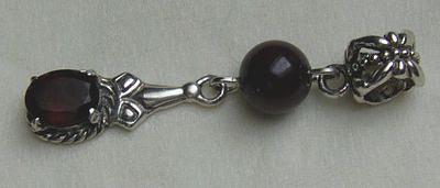 Bild 3 Granatanhänger, 925 Silber