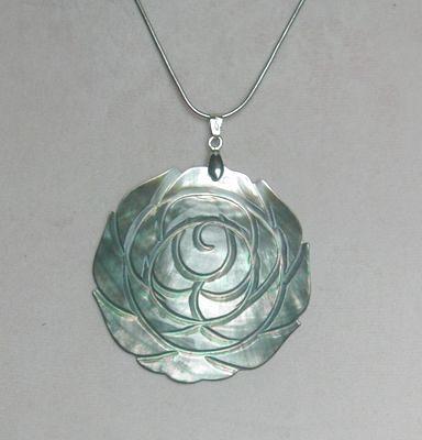 Bild 2 Kettenanhänger mit einen Abalone, 925 Silber
