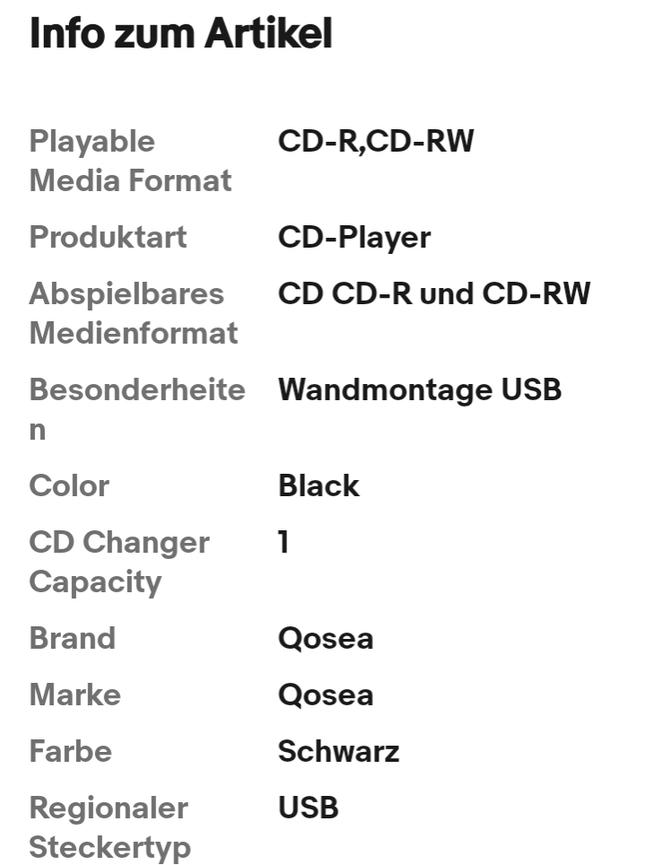 Bild 2 Wand CD-Player KC-808 KC-809 mit Fernbedienung