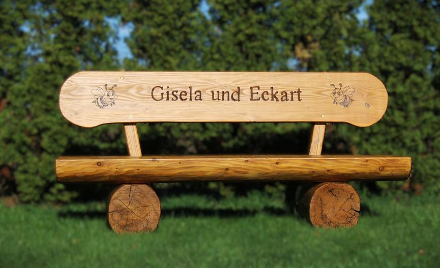 Bild 9 Massive Gartenbank. Holzbank. Rentners Geschenk. Krongartmöbel.