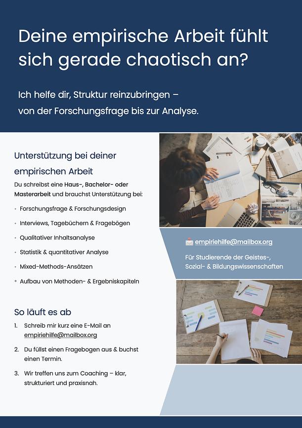 Bild 1 Deine empirische Arbeit fühlt sich gerade chaotisch an?