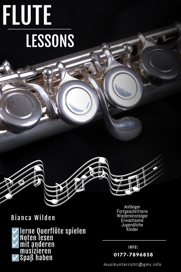 Bild 1 Querflötenunterricht