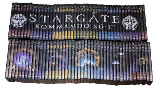 Bild 1 Stargate SG-1 und Atlantis DVD-Sammlung komplette Reihe 90 stück