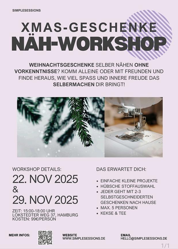 Bild 1 Nähworkshop  Weihnachtsgeschenke