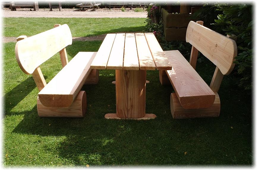 Bild 8 Gartenbank aus Lärche mit Gravur. Hochzeitsgeschenk. Krongartmöbel.