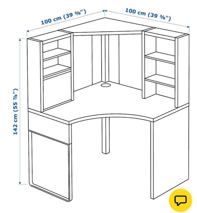 Bild 2 Eckschreibtisch IKEA Micke ca. 3 Jahre alt