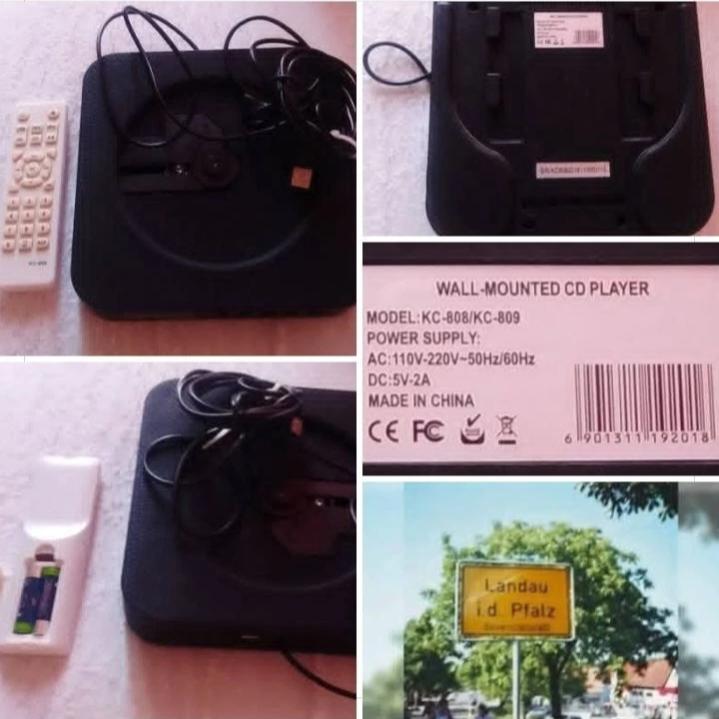 Bild 1 Wand CD-Player KC-808 KC-809 mit Fernbedienung