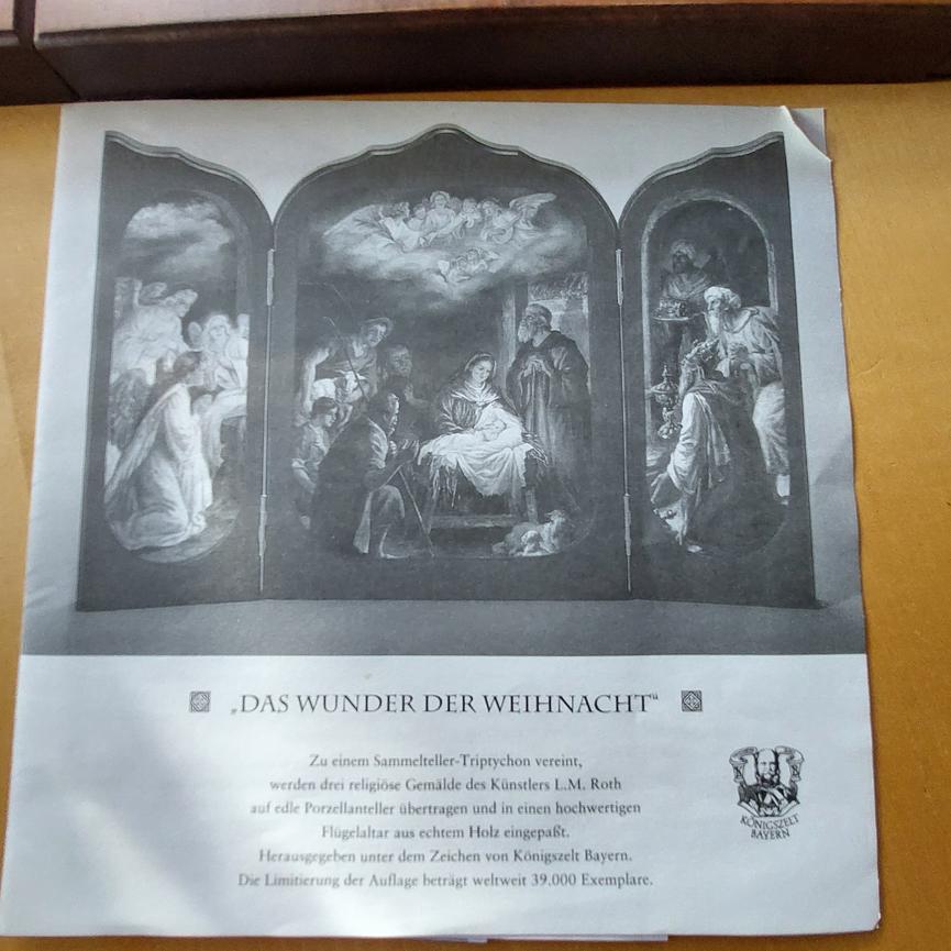 Bild 3 FALT ALTAR MIT ZERTIFIKAT PORZELLAN