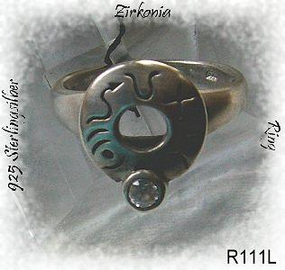 Bild 1 Ring, 925 Silber mit eien Zirkoniastein