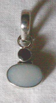 Bild 3 Edelsteinanhänger, 925 silber mit gefassten Opal und Granat