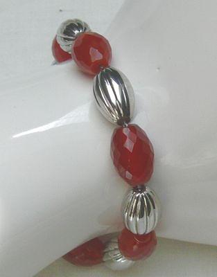 Bild 10 Edelsteincollier, Karneol mit Silberkugeln, 925 Silber