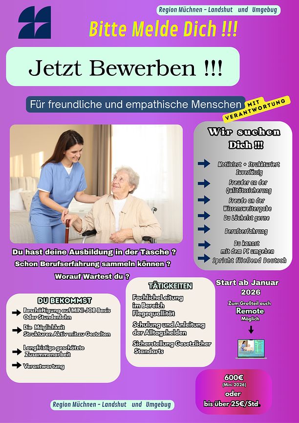 Bild 1 Pflegefachkraft  (M/W/D)  Leitung für Qualitätsmanagement REMOTE