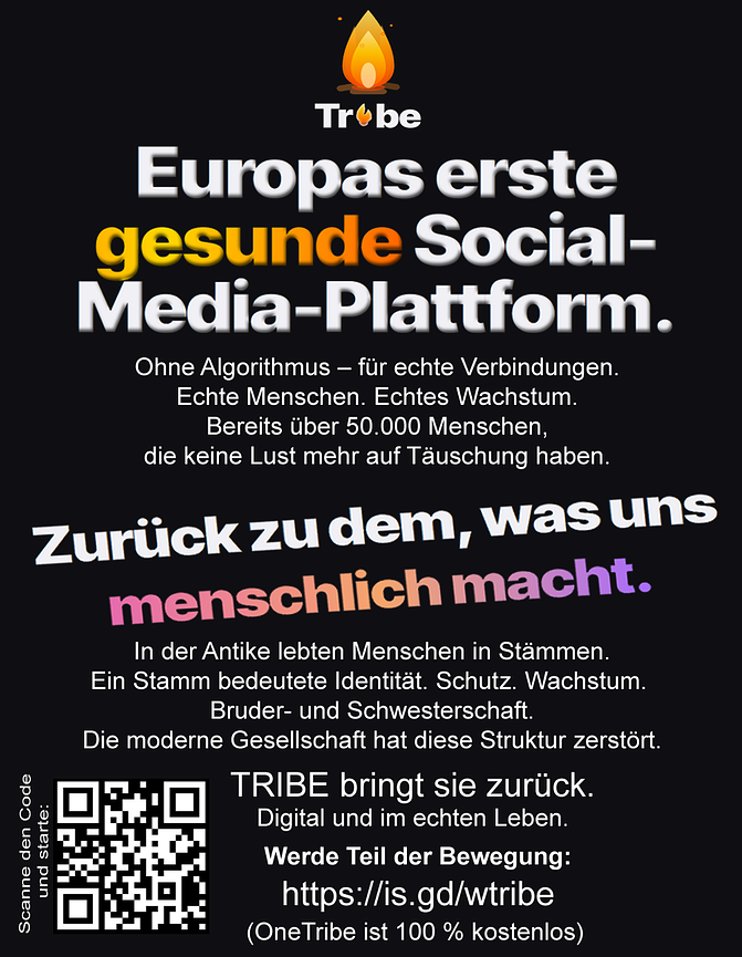 Bild 1 Tribe - Europas erste gesunde Social-Media-Plattform.