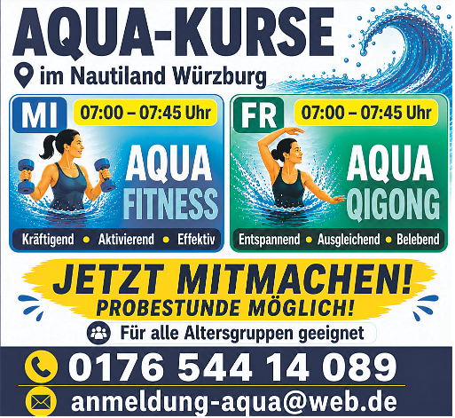 Bild 1 Aqua-Fitness und Aqua-Qigong im Nautiland: Aktiv in den Tag! Jetzt anmelden!