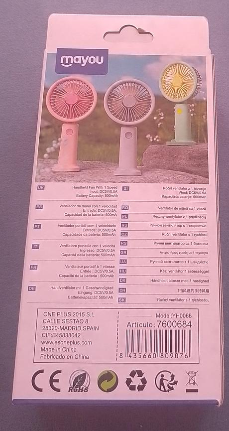 Bild 2 Mayou Mini-Tischventilator