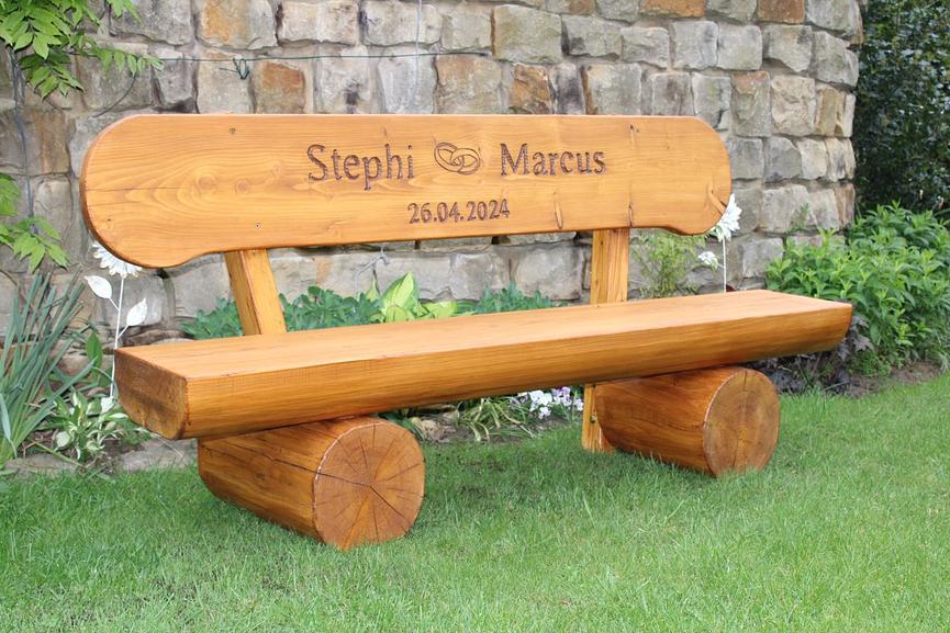 Bild 1 Massive Gartenbank. Holzbank. Rentners Geschenk.