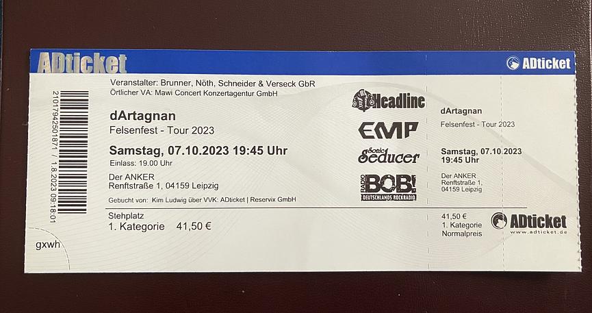 Bild 1 dArtagnan Leipzig 7.10.2023