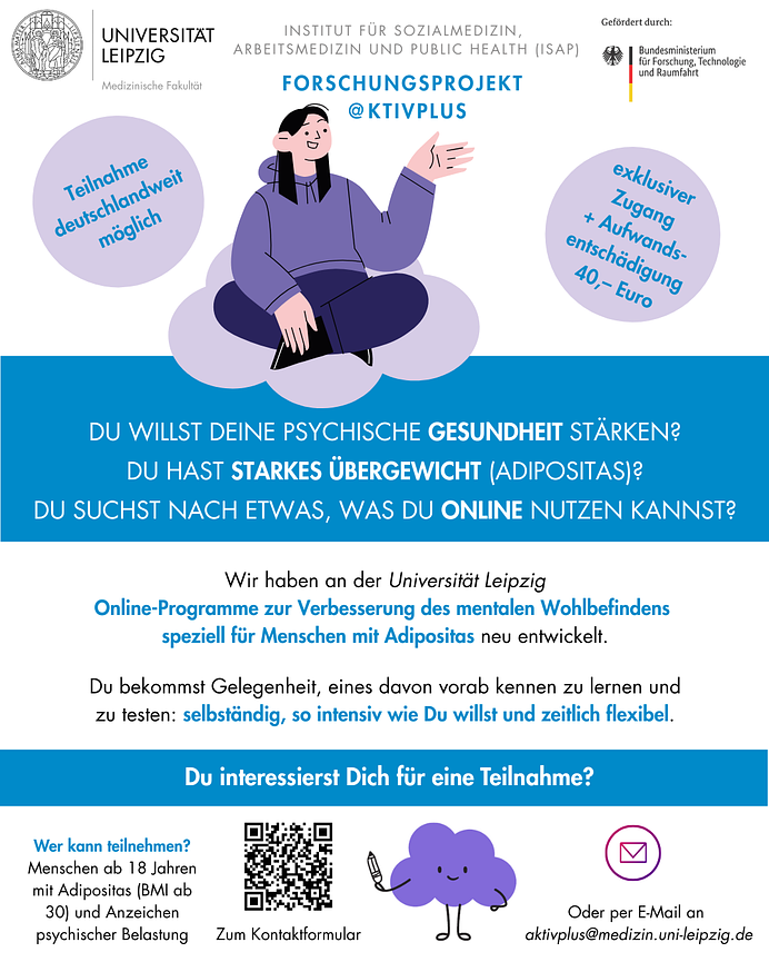 Bild 1 Testen: Stärkung psychische Gesundheit für Menschen mit Adipositas (Online)