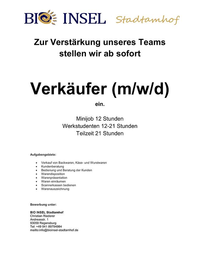 Bild 1 Verkäufer / Verkäuferin Biomarkt in Regensburg (m/w/d)