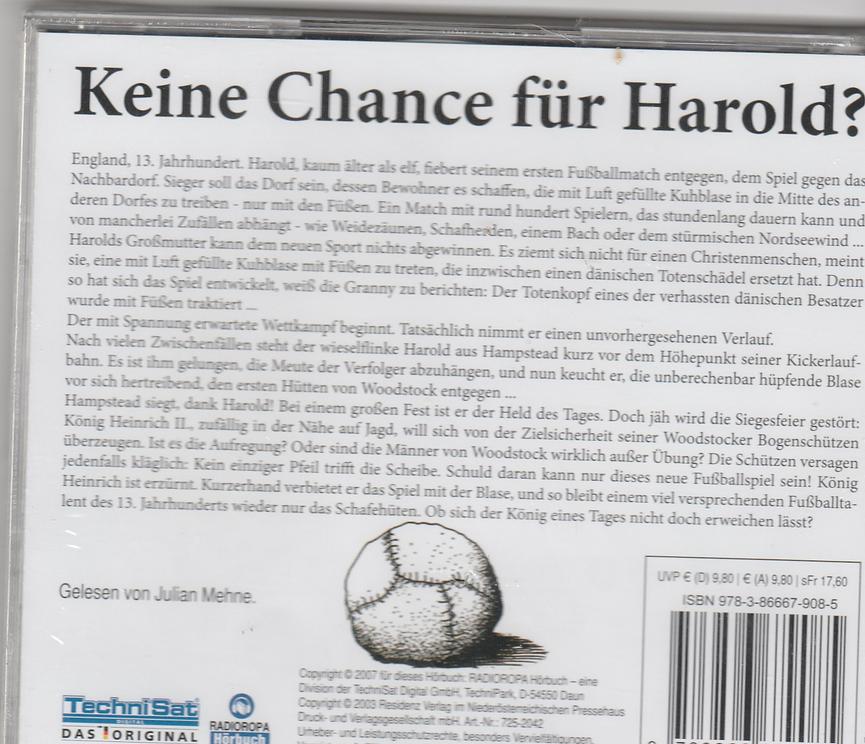 Bild 2 HW- Schuleingang: versch. Fussball-Hörspiel/Hörbuch-CD´s  für Kinder/Jugendliche
