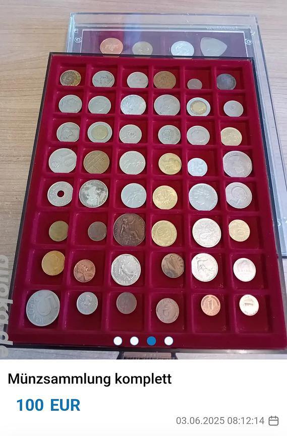 Bild 3 Komplette Münzsammlung 100 Euro oder 30 Euro pro Kassette