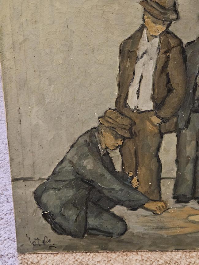 Bild 6 Carlo Vitale Figura mit Galerieetikett und Sammlerstempel