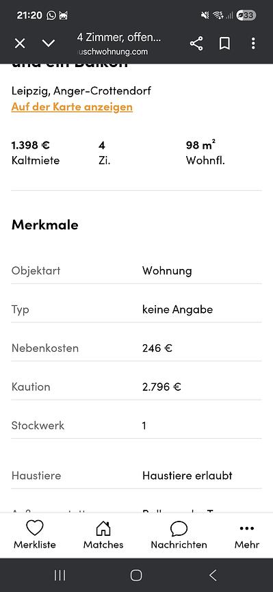 Bild 5 4 Zimmer Wohnung sucht euch