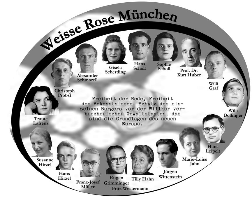 Bild 1 Weisse Rose - Dauer - Ausstellung, weltweit einzigartig und einmalig (Schenkung)