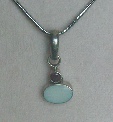 Bild 6 Edelsteinanhänger, 925 silber mit gefassten Opal und Granat