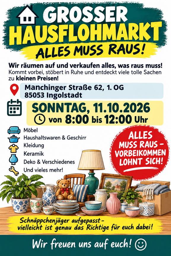 Bild 1 Hausflohmarkt in Ingolstadt