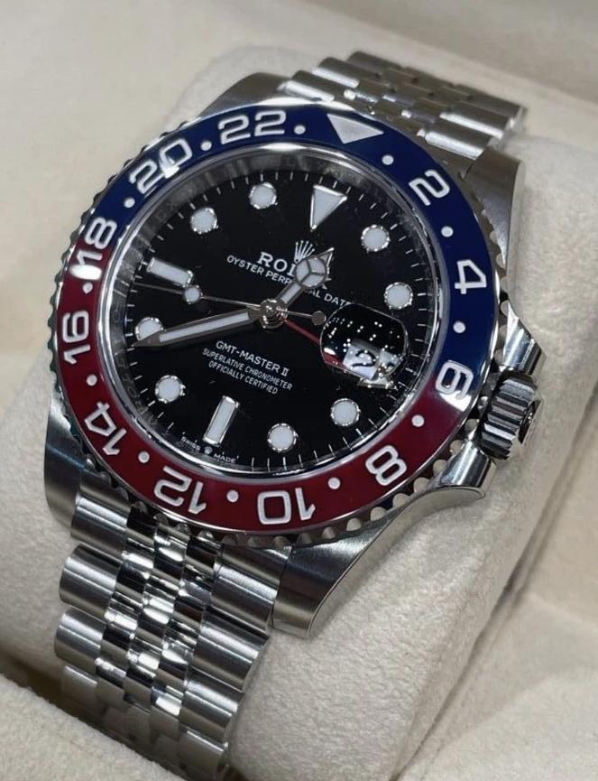 Bild 1 Rolex GMT-Master II Pepsi Jubilee Stahl schwarzes Zifferblatt