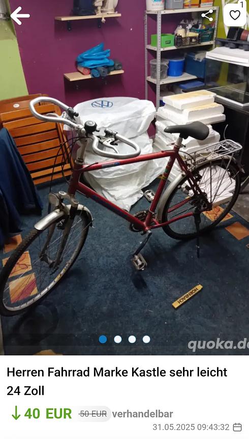 Bild 1 Herren Fahrrad Kastle Sportive FS 30 Euro