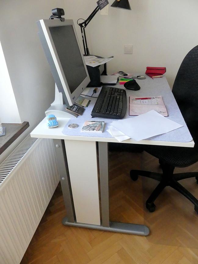 Bild 2 Schreibtisch, weiß, 120x80x75 top Zustand - gebraucht - Münsterland