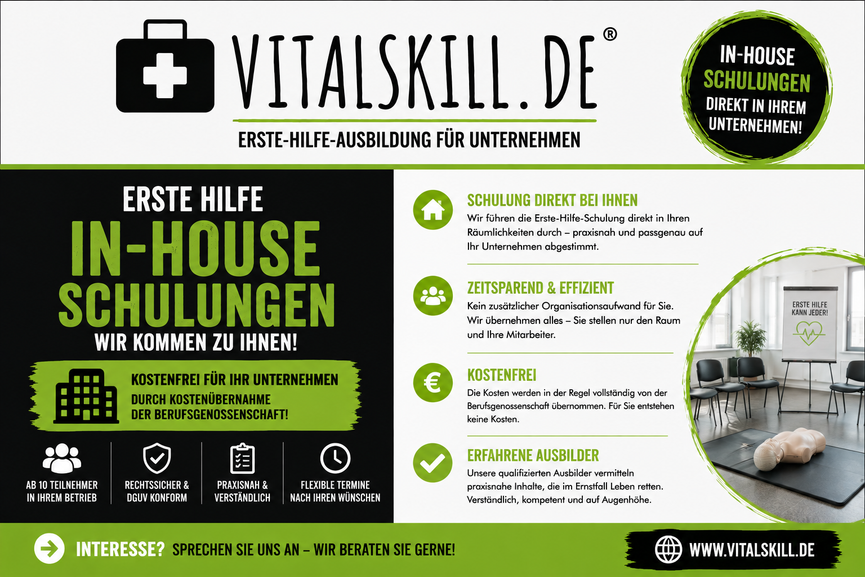 Bild 1 Kostenfreie Erste-Hilfe Kurse in Unternehmen