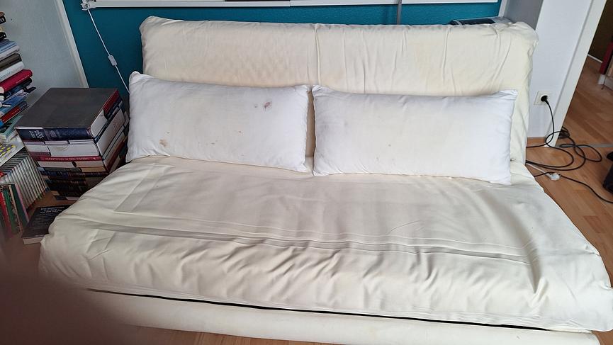 Bild 1 Ligne rose-Schlafsofa weiß