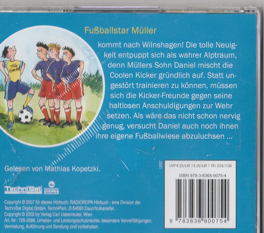 Bild 18 HW- Schuleingang: versch. Fussball-Hörspiel/Hörbuch-CD´s  für Kinder/Jugendliche
