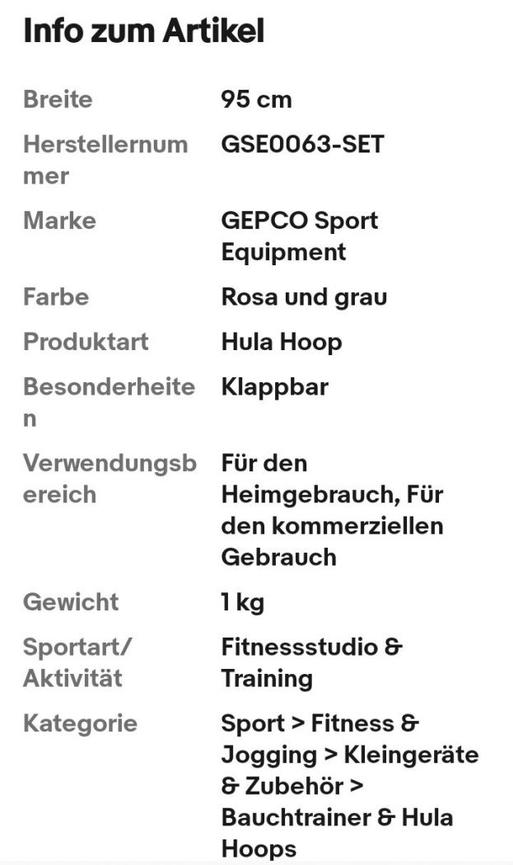 Bild 2 8 Teile Hula Hoop Fitness Reifen Schaumstoff Bauchtrainer Fitnesstraining