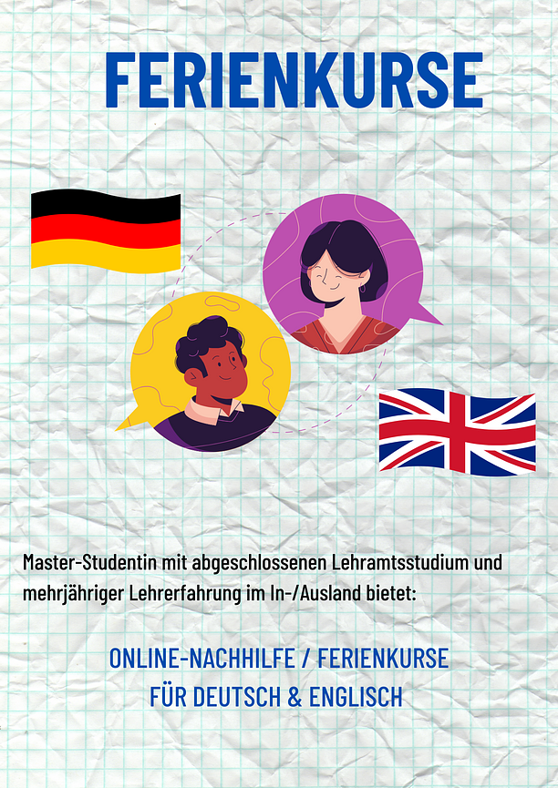 Bild 1 Ferienkurse / Nachhilfeunterricht für Deutsch und Englisch 