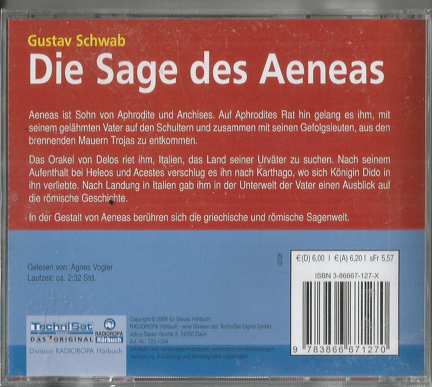 Bild 6 HW- Zum Schuleingang in die Zuckertüte: Sagen/Märchen/u.a.-Hörspiel/Hörbuch-CD´s
