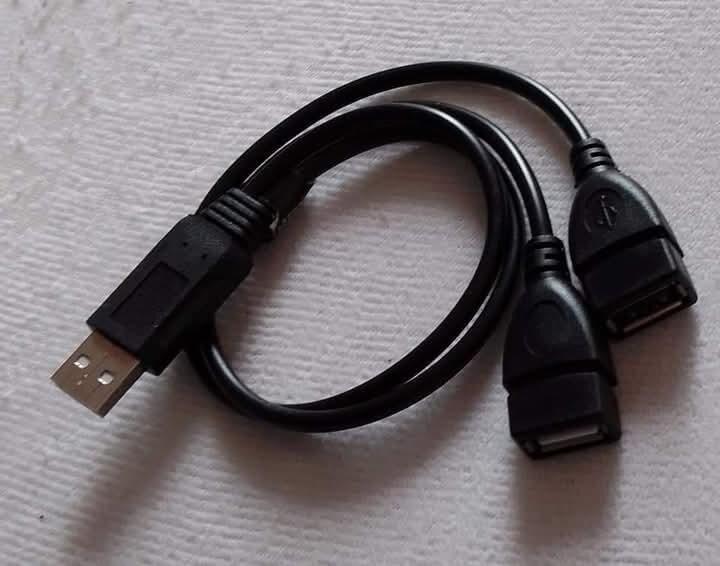 Bild 1 Kabel USB Typ A Stecker zu 2 x USB Typ A Buchse Y-Splitter Ladekabel
