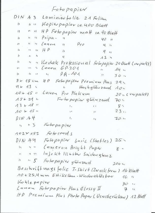 Bild 1 Fotopapier